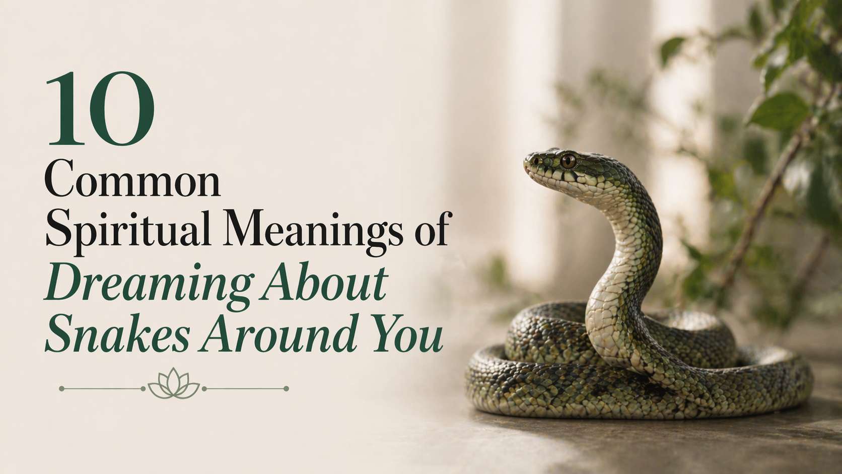 Dreaming About Snakes Around You