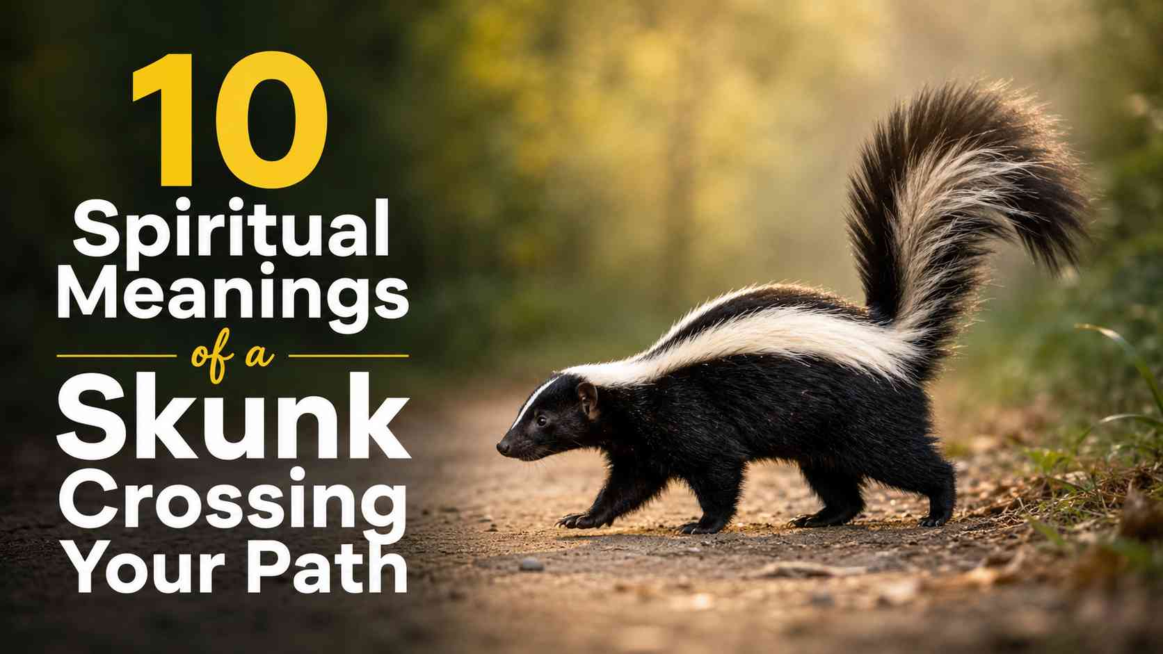 Spiritual Meanings of a Skunk Crossing Your Path