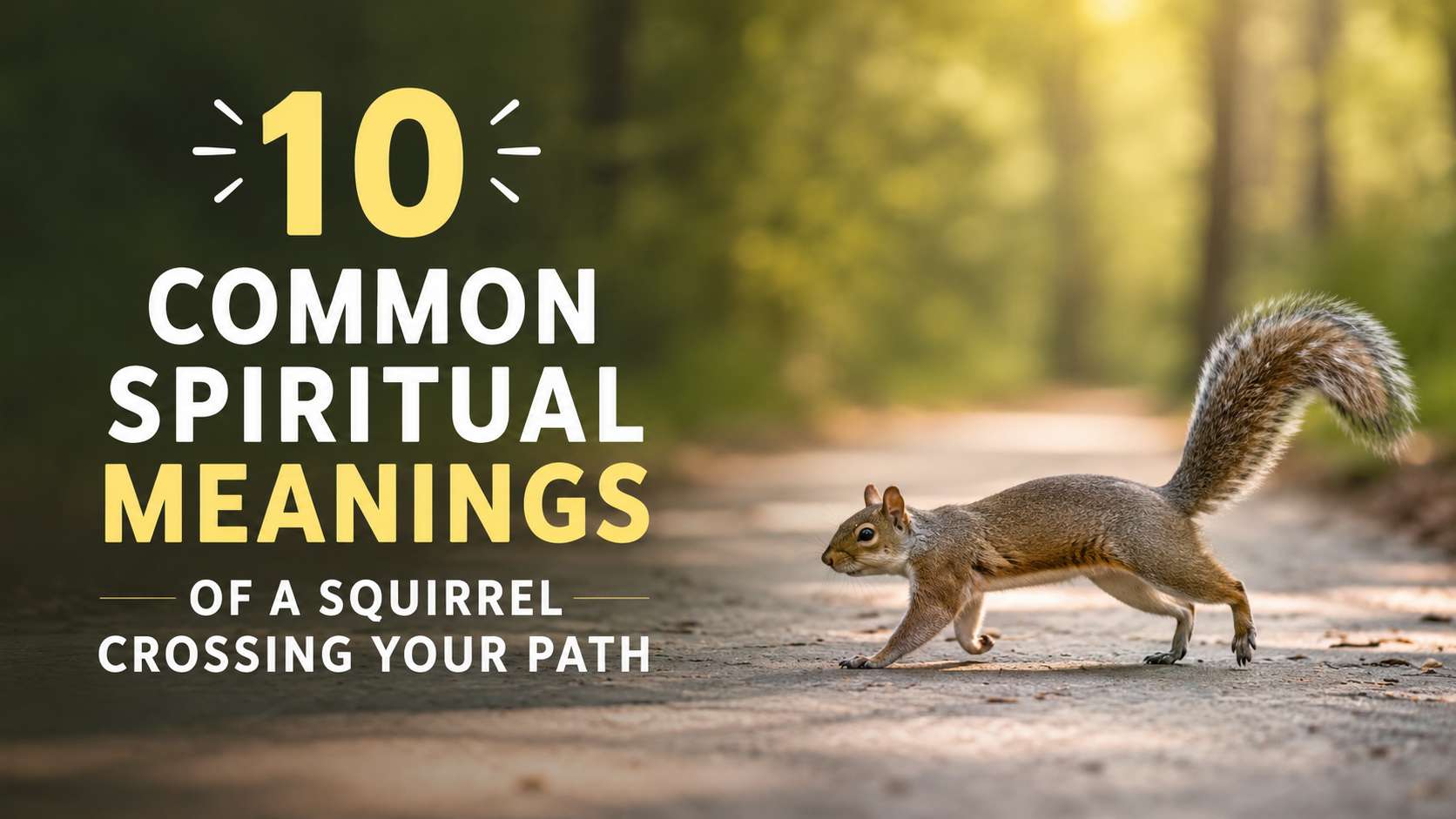 Spiritual Meanings of a Squirrel Crossing Your Path
