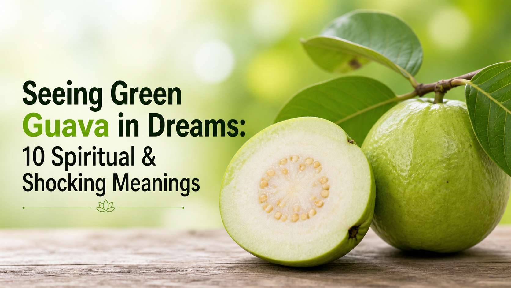 Seeing Green Guava in Dream Meaning