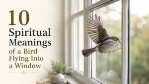 bird keeps flying into window spiritual meaning