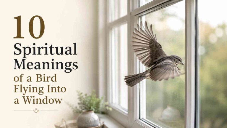 bird keeps flying into window spiritual meaning