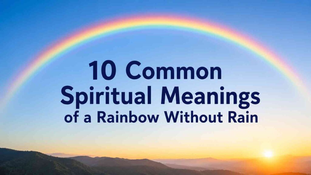 Spiritual Meaning of a Rainbow Without Rain