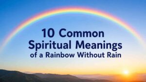 Spiritual Meaning of a Rainbow Without Rain