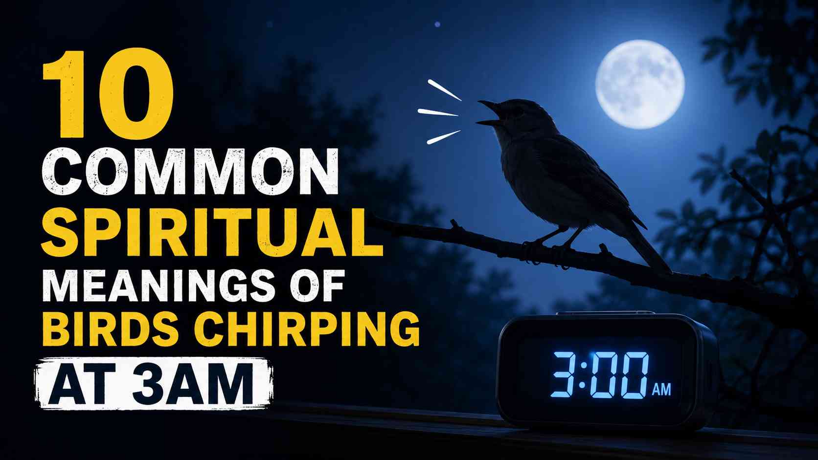 Spiritual Meanings of Birds Chirping at 3AM